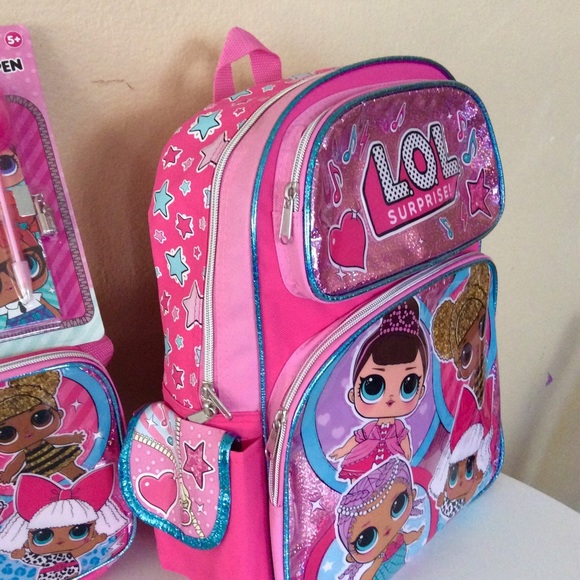 ๐ฅHP ๐ฅ 3 PIECE - LOL SURPRISE SCHOOL BACKPACK LUNCHBOX - Picture 5 of 6